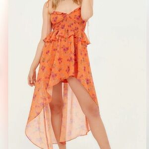 For Love & Lemons, Orange Floral Dress